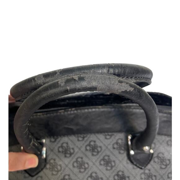Guess Grey and Black Logo Purse Hand Bag - Picture 3 of 9